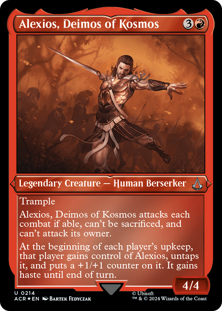 Alexios, Deimos of Kosmos (Foil Etched) (ACR-214) - Assassin's Creed Foil