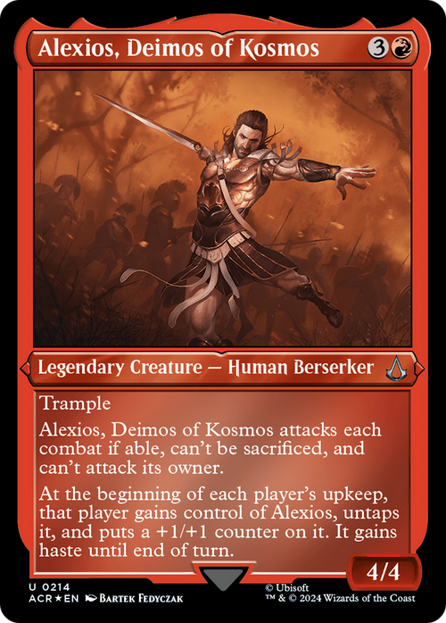 Alexios, Deimos of Kosmos (Foil Etched) (ACR-214) - Assassin's Creed Foil