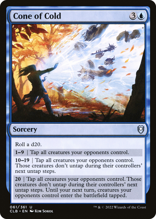 Cone of Cold (CLB-061) - Commander Legends: Battle for Baldur's Gate Foil