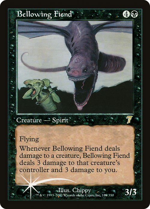 Bellowing Fiend (7ED-119) - 7th Edition Foil