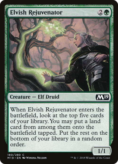 Elvish Rejuvenator (M19-180) - Core Set 2019