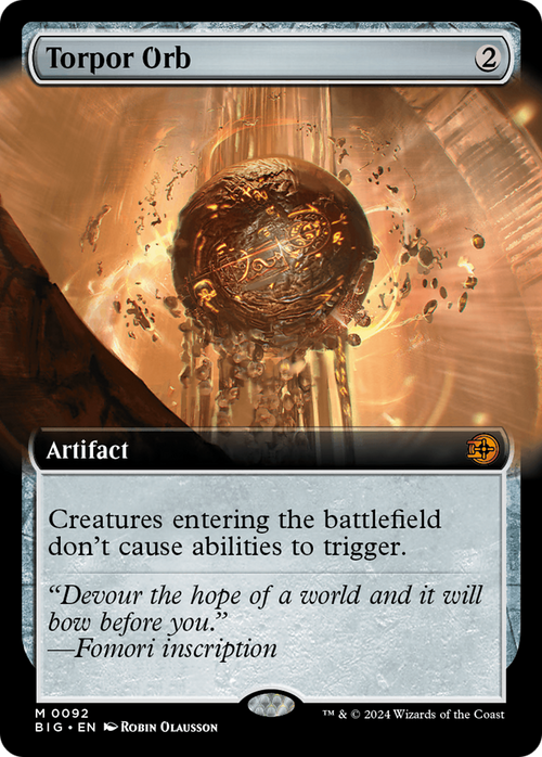 Torpor Orb (Extended Art) (BIG-092) - The Big Score: (Extended Art)