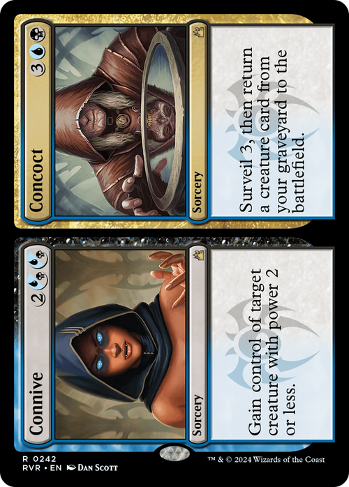 Connive // Concoct (RVR-242) - Ravnica Remastered Foil