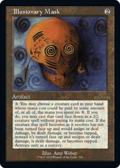 Illusionary Mask (Retro Frame) (30A-543) - 30th Anniversary Edition