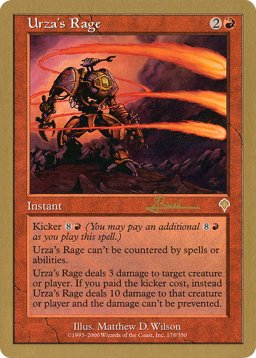Urza's Rage - 2001 Antoine Ruel (INV) (WCD-) - World Championship Decks 2001