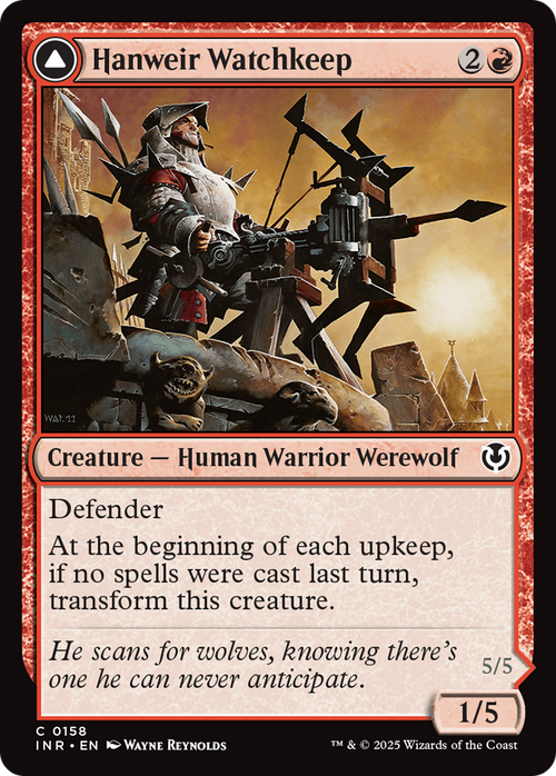 Hanweir Watchkeep (INR-158) - Innistrad Remastered Foil