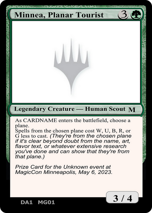 Minnea, Planar Tourist (UNK-) - Unknown Event