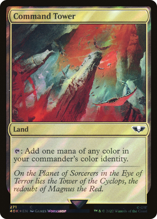 Command Tower (271) (Surge Foil) (40K-271) - Warhammer 40,000 Commander Foil