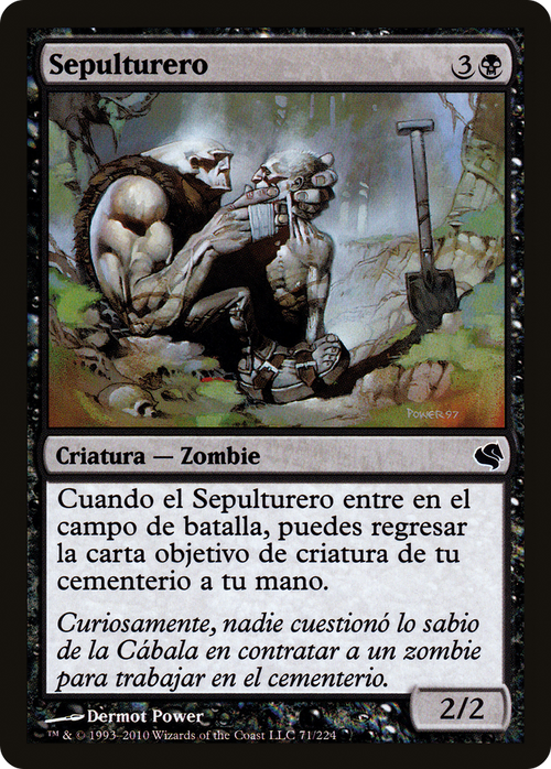 Gravedigger (Spanish) - "Sepulturero" (PS11-071) - Salvat 2011