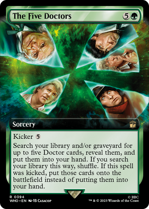 The Five Doctors (Extended Art) (WHO-394) - Doctor Who: (Extended Art) Foil