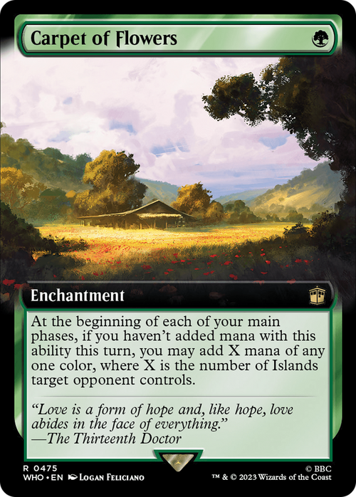 Carpet of Flowers (Extended Art) (WHO-475) - Doctor Who: (Extended Art) Foil