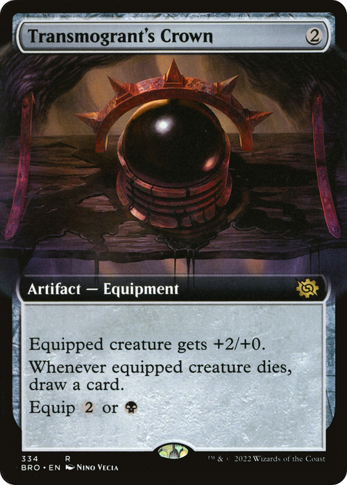 Transmogrant's Crown (Extended Art) (BRO-334) - The Brothers' War: (Extended Art) Foil
