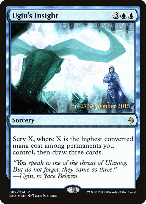 Ugin's Insight (PRE-87S) - Battle for Zendikar Promos Foil