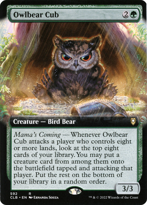 Owlbear Cub (Extended Art) (CLB-592) - Commander Legends: Battle for Baldur's Gate: (Extended Art) Foil