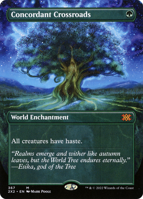 Concordant Crossroads (Borderless) (2X2-367) - Double Masters 2022 Foil