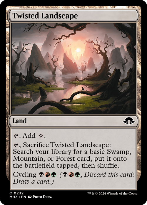 Twisted Landscape (MH3-232) - Modern Horizons 3 Foil