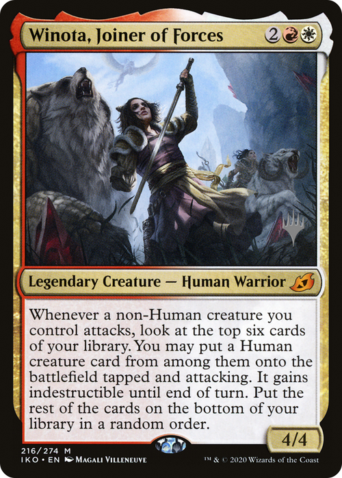 Winota, Joiner of Forces (PPIKO-216P) - Ikoria: Lair of Behemoths Promos