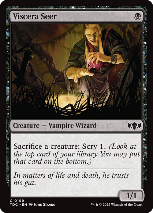 Viscera Seer (TDC-199) - Commander: Tarkir: Dragonstorm