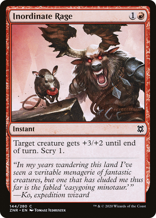Inordinate Rage (ZNR-144) - Zendikar Rising
