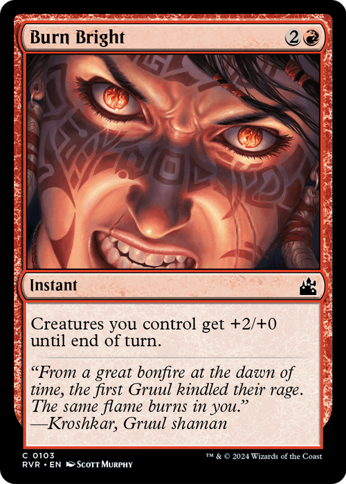 Burn Bright (RVR-103) - Ravnica Remastered Foil