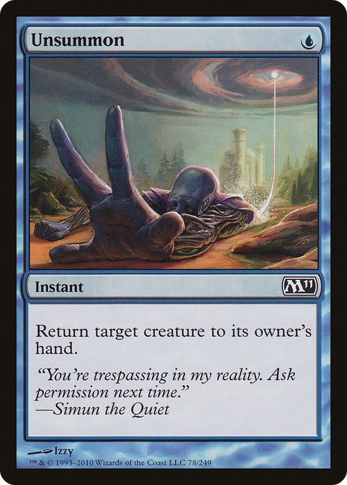 Unsummon (M11-078) - Magic 2011 Foil