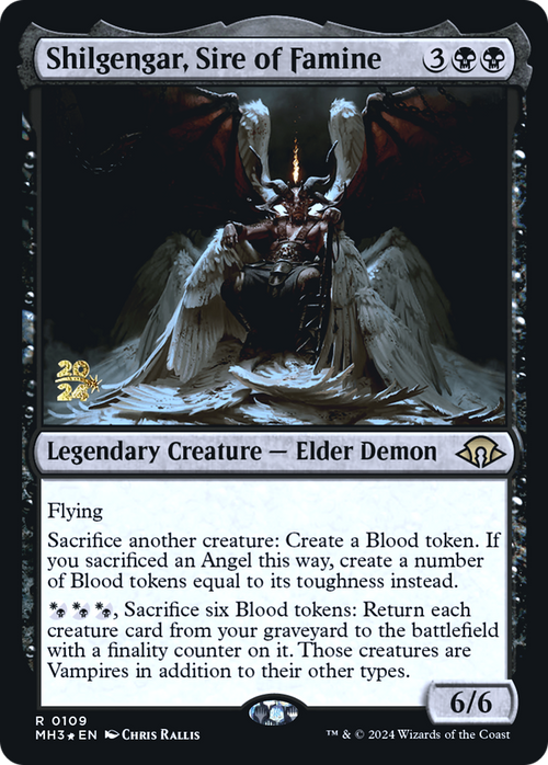 Shilgengar, Sire of Famine (PRE-109) - Modern Horizons 3 Promos Foil