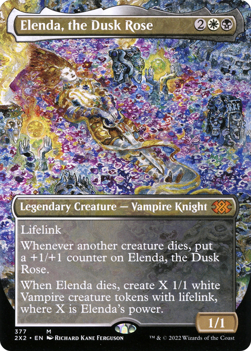 Elenda, the Dusk Rose (Borderless) (2X2-377) - Double Masters 2022