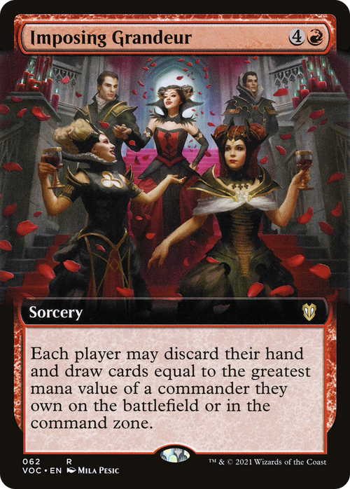 Imposing Grandeur (Extended Art) (VOC-062) - Crimson Vow Commander: (Extended Art)
