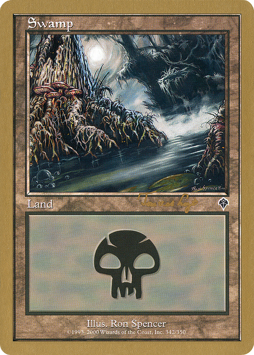 Swamp (342) - 2001 Tom van de Logt (INV) (WCD-) - World Championship Decks 2001