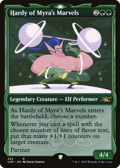 Hardy of Myra's Marvels (Showcase) (UNF-252) - Unfinity: (Showcase) Foil