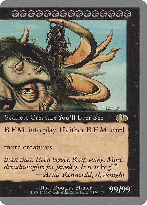 B.F.M. (Big Furry Monster) (29) (UGL-029) - Unglued