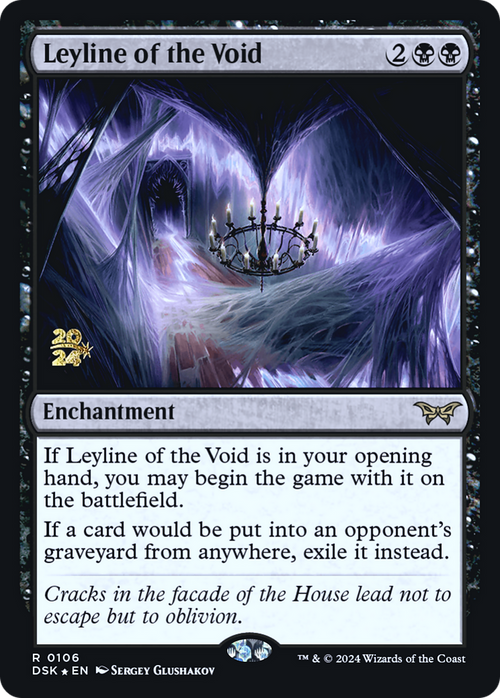 Leyline of the Void (0106) (PRE-106) - Duskmourn: House of Horror Promos Foil