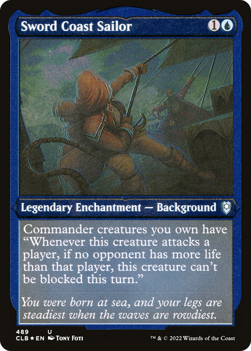 Sword Coast Sailor (Foil Etched) (CLB-489) - Commander Legends: Battle for Baldur's Gate Foil