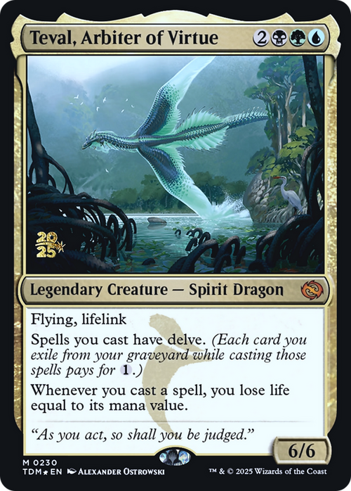 Teval, Arbiter of Virtue (PRE-230S) - Prerelease Cards Foil