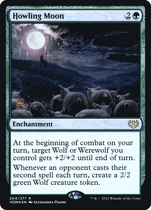 Howling Moon (PRE-204) - Innistrad: Crimson Vow Promos Foil