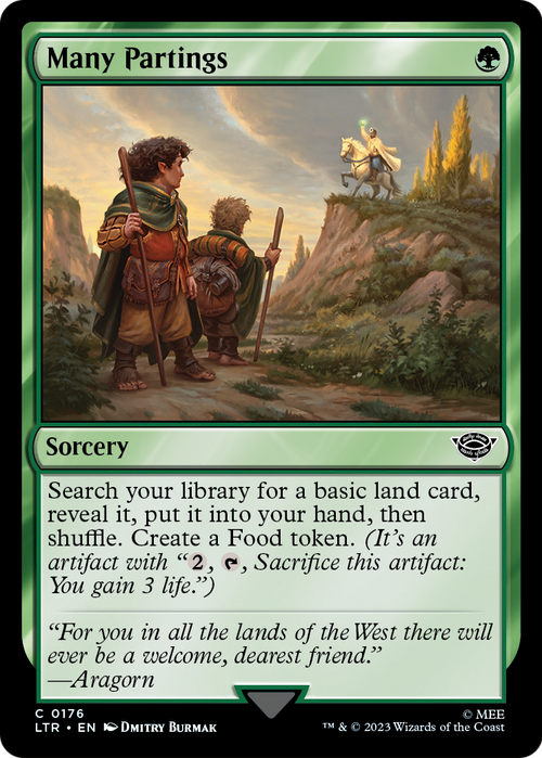 Many Partings (LTR-176) - The Lord of the Rings: Tales of Middle-earth Foil