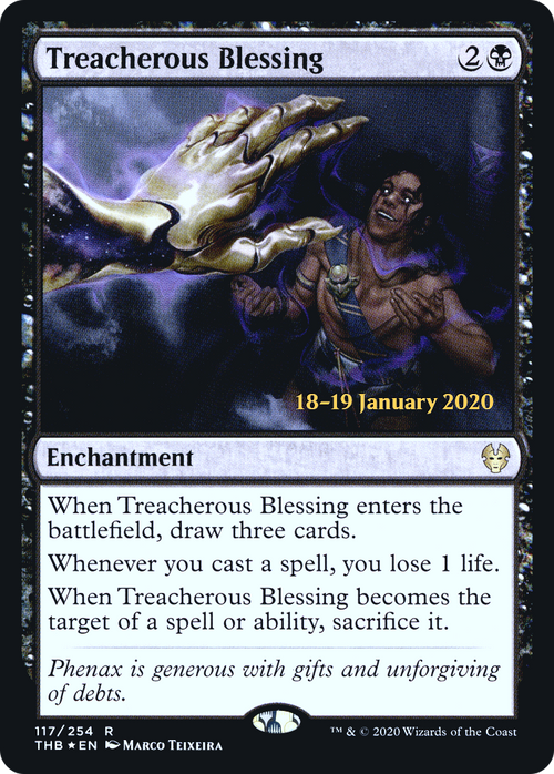 Treacherous Blessing (PRE-117S) - Theros Beyond Death Promos Foil