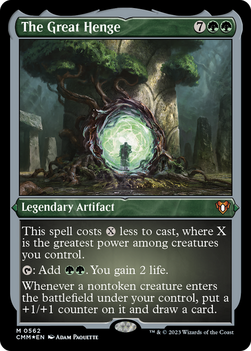 The Great Henge (Foil Etched) (CMM-562) - Commander Masters Foil