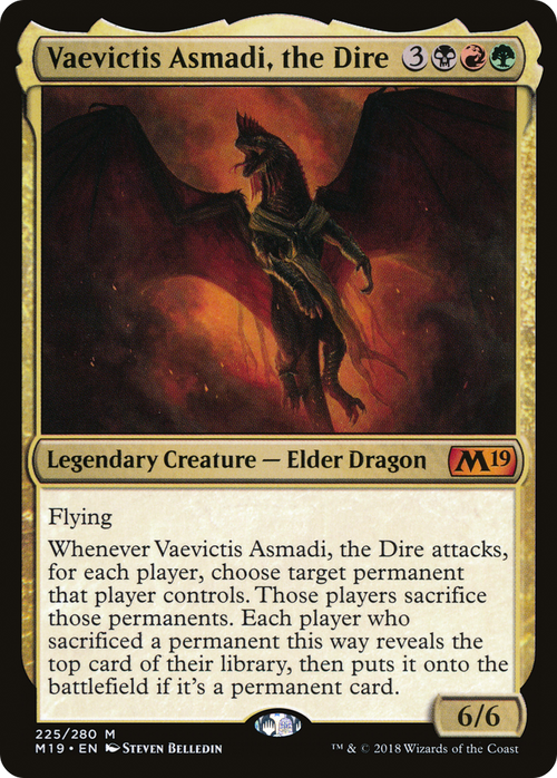 Vaevictis Asmadi, the Dire (M19-225) - Core Set 2019