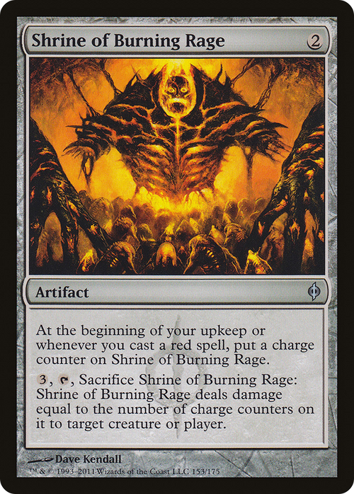 Shrine of Burning Rage (NPH-153) - New Phyrexia