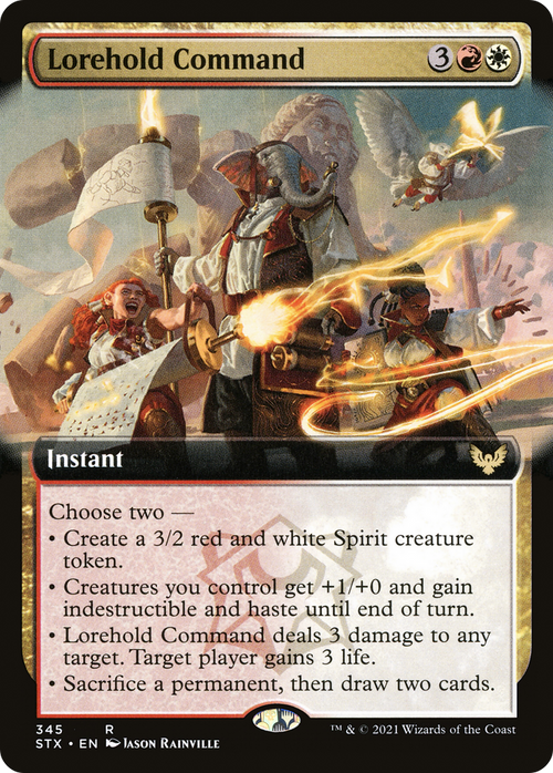 Lorehold Command (Extended Art) (STX-345) - Strixhaven: School of Mages: (Extended Art) Foil