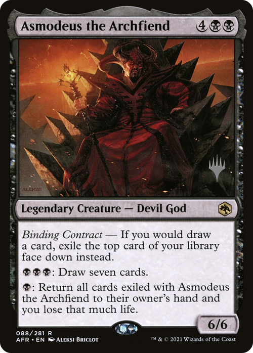 Asmodeus the Archfiend (PPAFR-88P) - Adventures in the Forgotten Realms Promos