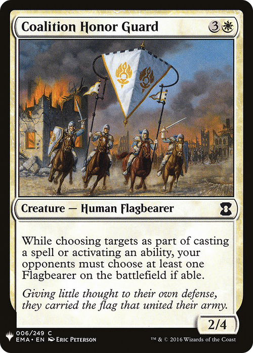 Coalition Honor Guard (LIST-EMA-6) - The List