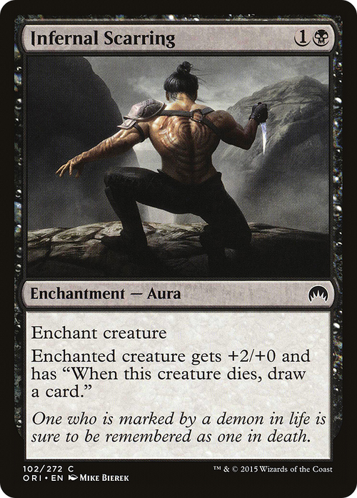 Infernal Scarring (ORI-102) - Magic Origins Foil