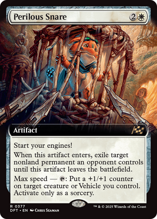 Perilous Snare (Extended Art) (DFT-377) - Aetherdrift: (Extended Art) Foil