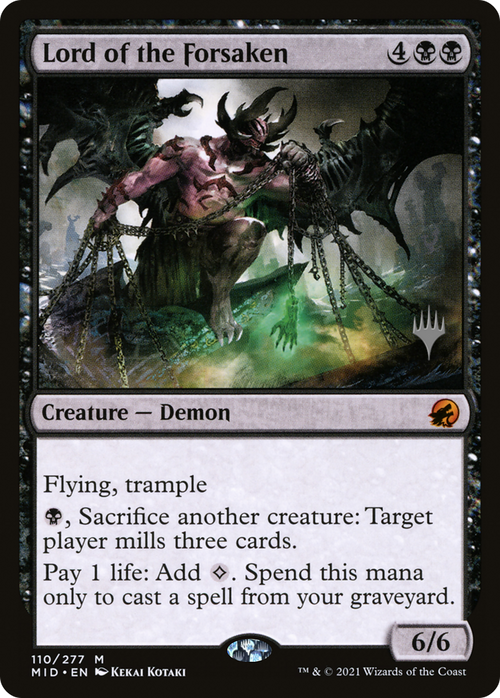 Lord of the Forsaken (PPMID-110P) - Innistrad: Midnight Hunt Promos Foil