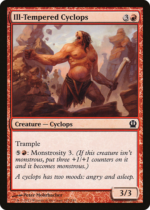 Ill-Tempered Cyclops (THS-125) - Theros Foil