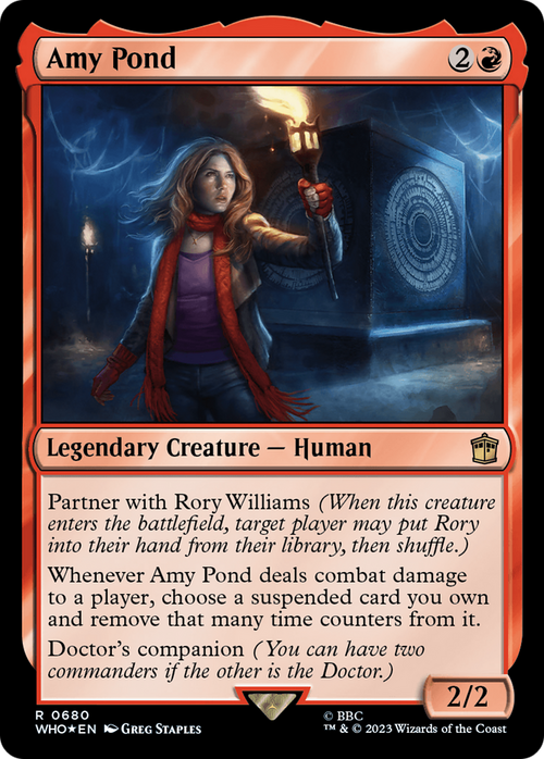 Amy Pond (Surge Foil) (WHO-680) - Doctor Who Foil