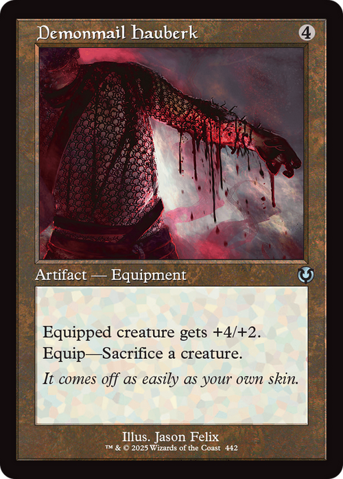 Demonmail Hauberk (Retro Frame) (INR-442) - Innistrad Remastered Foil