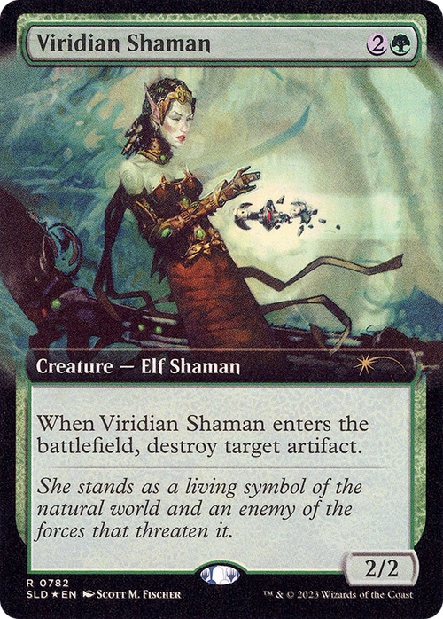 Viridian Shaman (Extended Art) (SLD-782) - Secret Lair Drop: (Extended Art) Foil